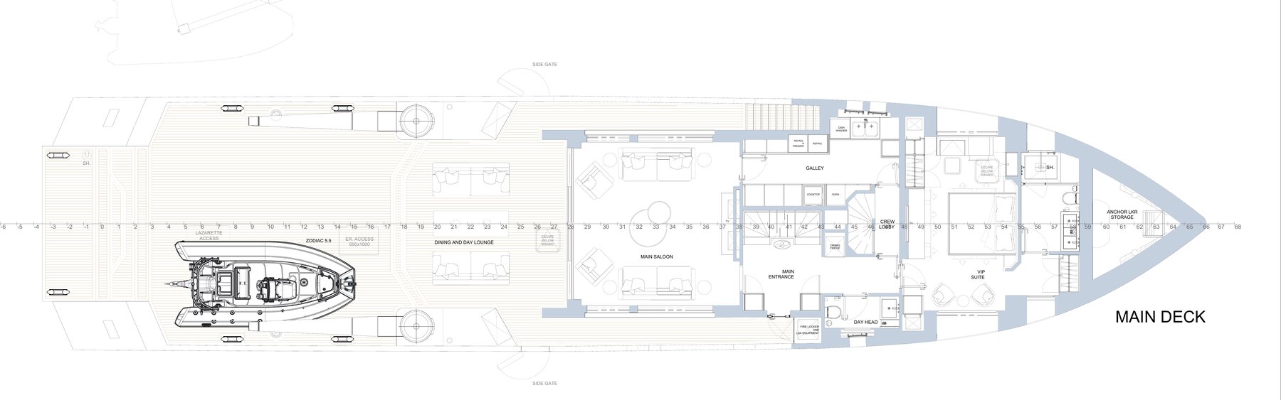 FOX main deck plan