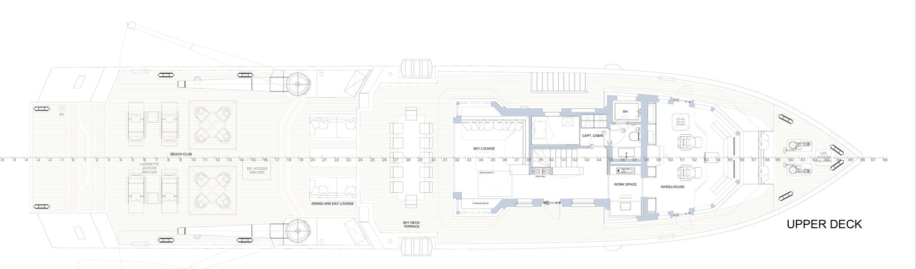 FOX upper deck plan